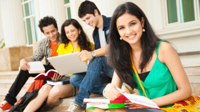 Indian students at university